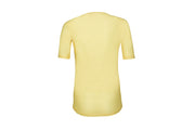 Pale Yellow Mesh Short Sleeve Women's Base Layer