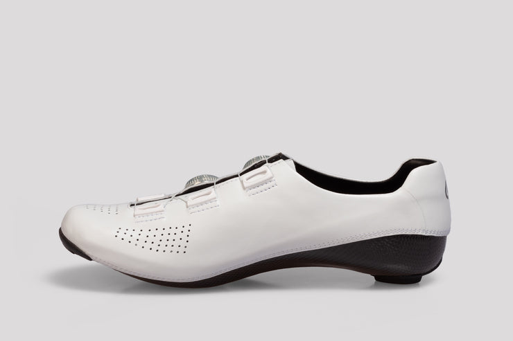 White Silver Ultimate Cycling Shoes