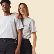 Light Grey Enzo CAFÉ X AGNÈS B. Collaboration Unisex T-shirt