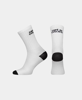 White Block Cycling Socks