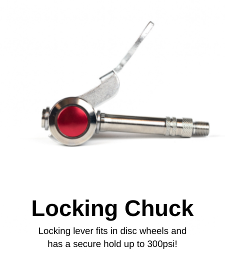Hiro Side-Lever Locking Presta Chuck - Carbon Steel