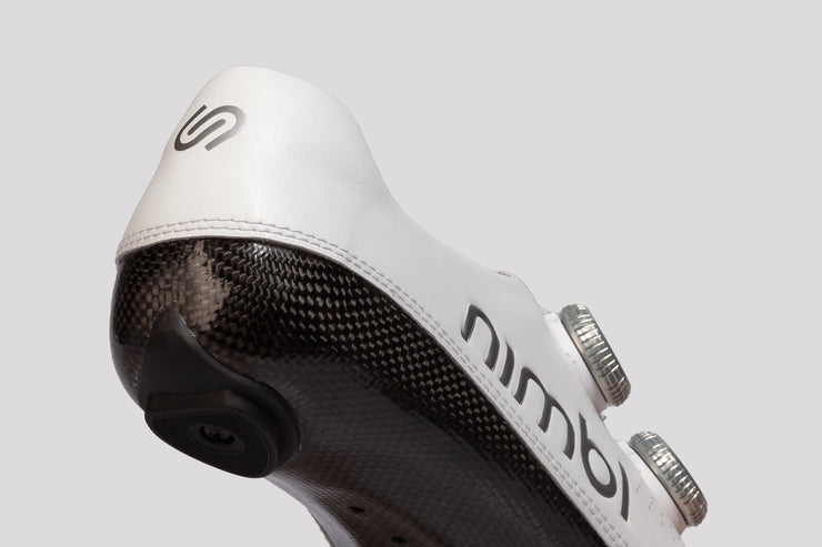 White Silver Ultimate Cycling Shoes